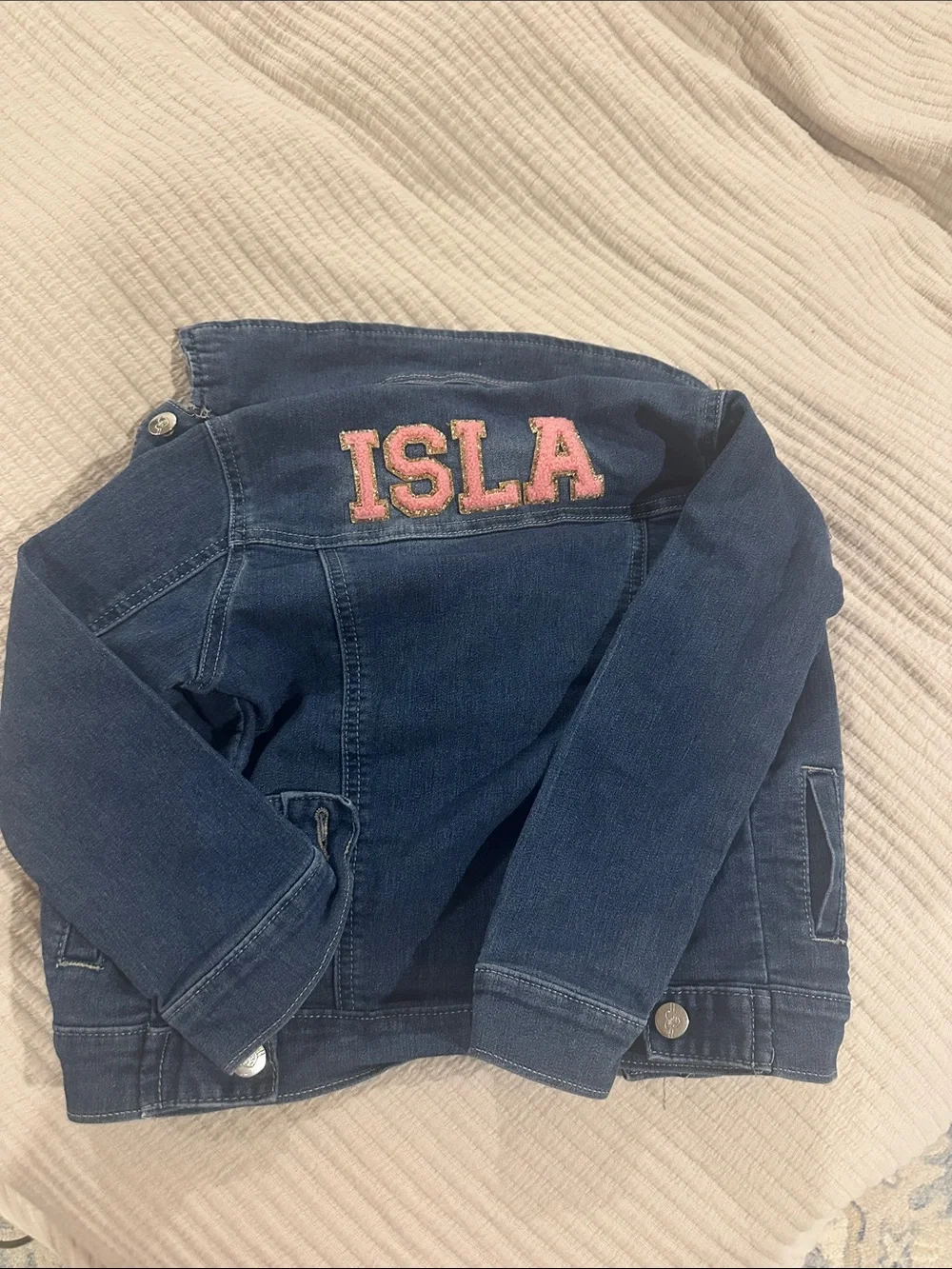Customized Girls' Denim Jacket “Isla”